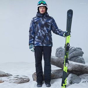 Ski -jassen Winter Ski -pak voor mannen Warm Winddicht waterdichte Outdoor Sports sneeuwbroek Mannelijke apparatuur Snowboardjack