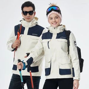 Ski-jassen Winter Ski Skipak Waterdichte winddichte en warme drie-in-één tweedelig buitenjack-paar Model zijn beschikbaar voor mannen Women