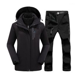 Ski -jassen Winter Ski Suit Women Brands Jacket en broek Hoogwaardige winddichte waterdichte waterdichte super warme sneeuwbroeken Snowboard Clothing1