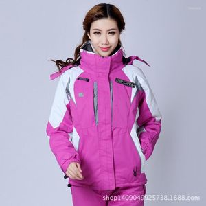 Vestes de Ski femmes veste de Ski de haute qualité coupe-vent imperméable et Snowboard hiver femme en plein air chaud manteau de sport
