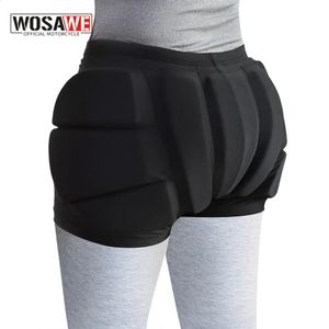 Ski -gewatteerde shorts Wosawe Skating Shorts Snowboard Ski Hip Pad Protection Gear Eva Cycling Skiing Skiing Sports Rollers Shorts For Boys Girls Mens Dames 231218