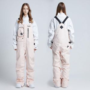 Ski -broek 2022 Sneeuw jumpsuit mannen broek vrouwen outdoor sport waterdichte mannelijke berg ski vrouwelijke overalls snowboardkleding