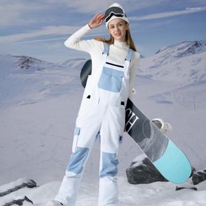 Skibroek 2024 Mannen Winddicht Outdoor Snowboard Cargo Winter Warm Vrouwen Skibroek Overalls Jumpsuit Sneeuwkleding