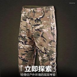 Ski -broek heren winter plus fluwelen broek buitenverdikking warme winddichte camouflage wandelen ski