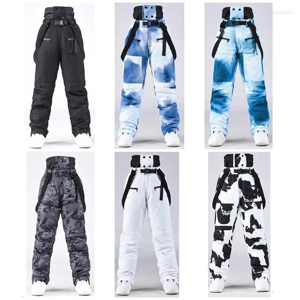 Pantalons de ski hommes et femmes vêtements de snowboard de neige 10k imperméable coupe-vent respirant hiver vêtements de sport en plein air pantalons de ski marque