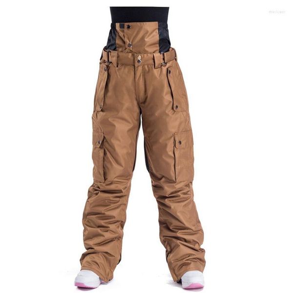 Pantalon de ski coupe-vent imperméable matelassé à une planche, vente directe d'usine d'équipement à simple et double planche pour hommes et femmes