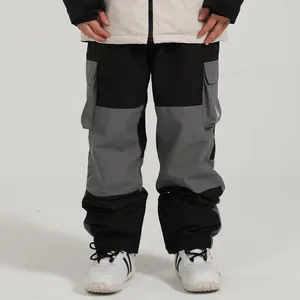 Pantalon de Ski pour Sports de plein air, Snowboard, imperméable, épais, thermique, coupe-vent, pour femmes et hommes, hiver