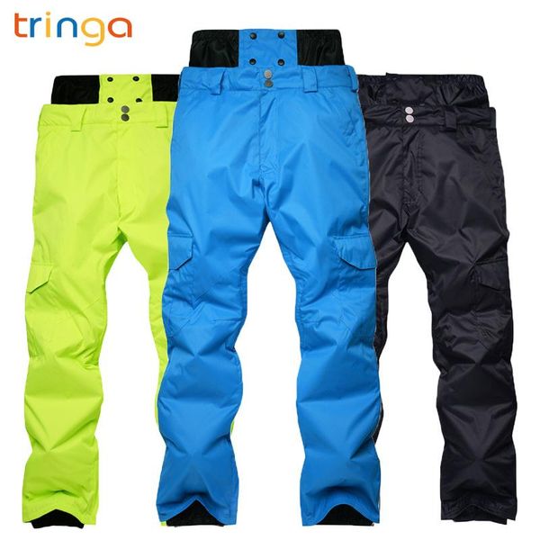 Pantalon de Ski TRINGA Ski pour femmes hommes amoureux hiver extérieur simple/Double planche pantalon épais imperméable Sports chauds