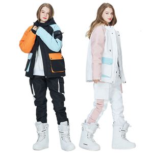 Combinaison de Ski et vestes de Ski pour hommes, ensemble de pantalons coupe-vent imperméable, combinaison de neige chaude d'hiver pour snowboard 230918