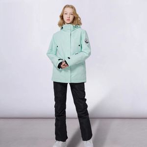 Combinaison de Ski couleur unie épaissie hiver veste de Snowboard en plein air coupe-vent imperméable chaud et pantalon 231130