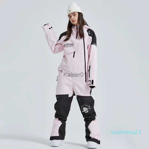 Combinaisons de ski 2023 femmes hommes unisexe combinaison de saut à Ski en plein air de haute qualité vêtements de neige imperméable coupe-vent snowboard une pièce combinaison de Ski combinaison