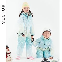 Costumes de Ski 30 degrés enfants combinaison de Ski hiver Snowboard veste garçons et filles en plein air neige chaude imperméable enfants 231017