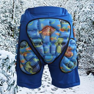 Trajes de esquí Azul Niños Adultos Pantalones protectores de cadera Pantalones cortos Almohadilla ligera ajustable para esquí Snowboard Patinaje sobre ruedas Hockey Fútbol