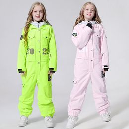 Trajes de esquí Trajes de nieve para niños Mono de esquí de invierno Impermeable Bebé niña Traje de nieve Deporte al aire libre Niños Snowboard Conjunto Ropa de nieve 221130