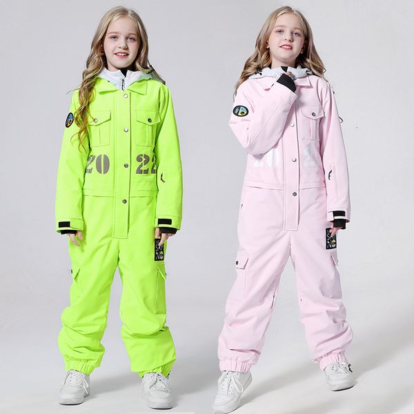 Costumes de ski Combinaisons de neige pour enfants Combinaison de ski d'hiver Combinaison de neige imperméable pour bébé fille Sport de plein air Ensemble de snowboard pour enfants Vêtements de neige 230921