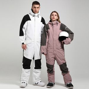 Ski -pakken mannen vrouwen jumpsuit winddicht waterdichte snowboarden winter warme mannelijke vrouwelijke jasbroek 221130