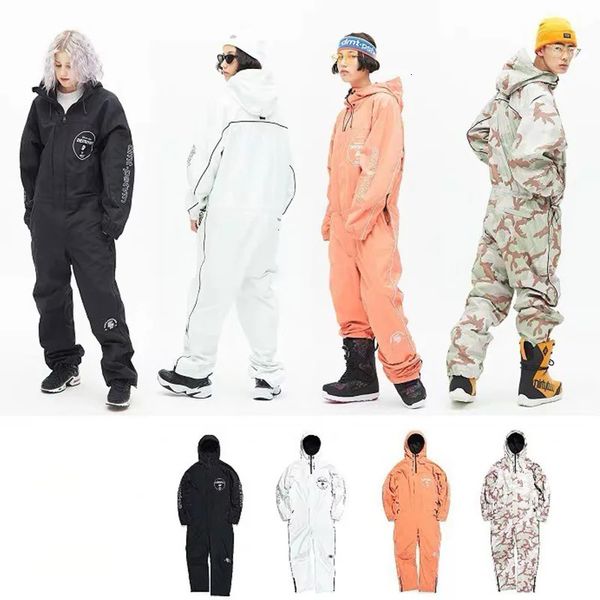 Combinaisons de ski Showtime Dmt combinaison respirante ample vêtements de snowboard femme coupe-vent combinaison de neige imperméable bavoir vêtements 231130