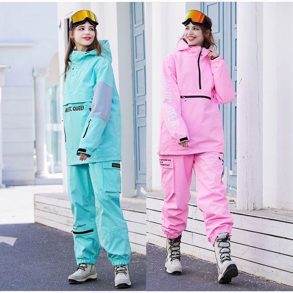 Trajes de esquí ropa de esquí hombres para mujeres traje de snowboard sudadera con capucha tamaño de tamaño de ropa de casual