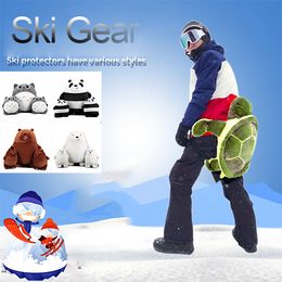 Skipakken Ski-beschermende kledingset Ouderkind Rolschaatsen Valbescherming Elleboogbeschermers Heupdier Knuffels 230920