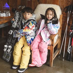 Combinaisons de ski Combinaison de Ski manteau de neige à capuche imperméable pour enfants veste de Ski pour filles hiver chaud snowboard Sports de plein air vêtements de neige 231127