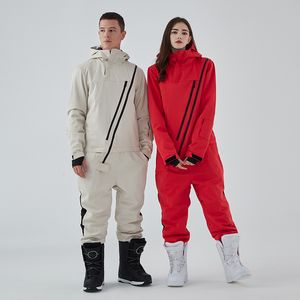 Ski -pakken Ski Suit Women Men Overalls Outdoor Snowboard Jumpsuit Set Sneeuwbroek Winterkleding Winddichte waterdichte 221130