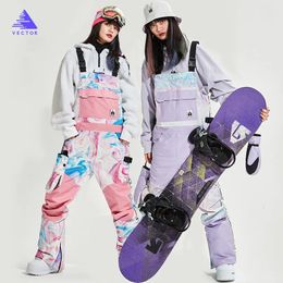 Ternos de esqui femininos grossos quentes impermeáveis jaquetas de esqui à prova de vento esportes ao ar livre jaquetas de neve e calças equipamentos de esqui jaqueta de snowboard 231127