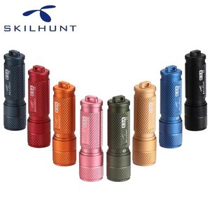 SKILHUNT E3A 100 Lumens AAA porte-clés lampe de poche LED Mini clé LED lampe torche de poche en plein air quotidien Camping randonnée équitation pêche 220110