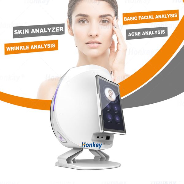 Machine d'analyse de la peau Caméra d'analyse faciale 3D Miroir magique Analyseur de scanner de peau à pixels élevés Diagnostic de l'humidité Équipement de beauté professionnel Utilisation du salon à domicile
