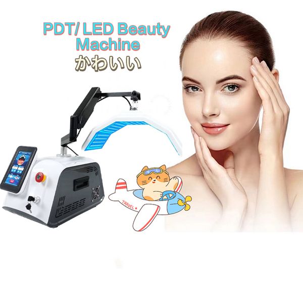 Cuidado de la piel PDT LED Equipo de belleza fotodinámica PDT Luz Tratamiento del acné Máquina de lámpara facial Rejuvenecimiento Máquina de 7 colores