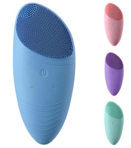 Nettoyage de la peau Brosse nettoyante pour le visage Vibration Mini nettoyant pour le visage Silicone Deep Pore Outil de massage électrique étanche4262501haute qualité