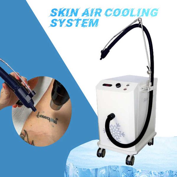 Machine de système de refroidissement de peau pour l'épilation de Laser de Diode Machine de retrait de tatouage Machine froide d'air