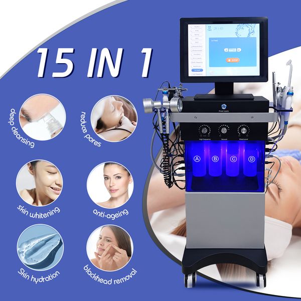 Equipo de belleza para limpieza profunda de la piel, máquina facial de oxígeno con cáscara de diamante, dispositivo de microdermoabrasión Ultherapy