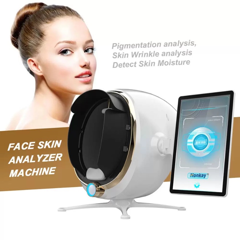 Analyseur de diagnostic de peau miroir intelligent pigmentation de beauté 4D analyser l'utilisation du visage pour Salon Spa