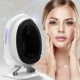 Système de diagnostic cutané 3D AI Face Skin Diagnostics Analyzer Tester Tester Scanner Magic Face Mirror Disvice Analyse de la peau Analyse de la peau Analyseur de peau