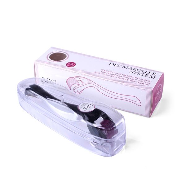 Massage de la peau Microneedle Roller Micro 540 Vraies Aiguilles Derma Rollers Outils de thérapie faciale Machine de soins de santé Titanium Microneedles