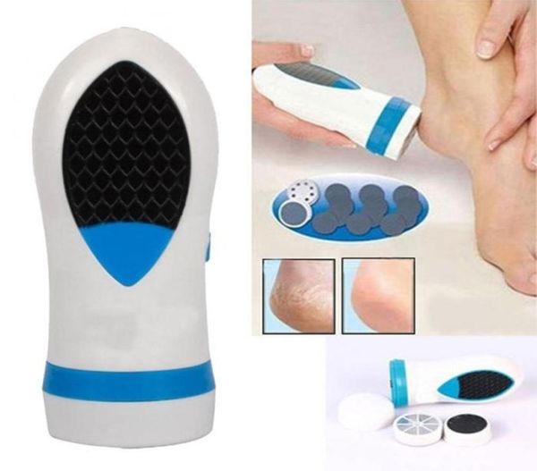 Dispositif de pelage de peau Pied Pédi Spin Spin Electric Remover Callus Massageur Pédicure File Dead Dry Sket Foot Beauty Care Tools6065479