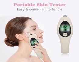Analizador de probador de la piel Incolente Portable Facial Monitor de humedad Dispositivo de cuidado del cuidado de la piel Probador de aceite de agua para belleza Spa Trave7386957
