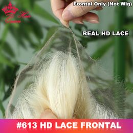 Skinlike Real Invisible HD Lace Frontal 13x6 13x4 Fermeture 6x6 5x5 613 Blonde Brésilienne Vierge Humaine Raide Cheveux Bruts Melt Skins HD Transparen Lace