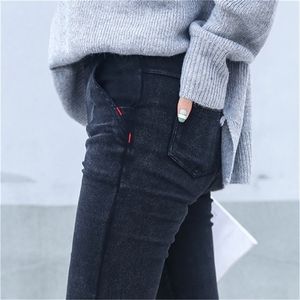 Skinny Jeans Woman New Spring Fashion Boyfriend gewassen elastische denim broek potlood slanke capris broek imitatie Jean femme 201109