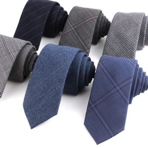 Skinny Wool liens pour les hommes femmes à cravate de cou en laine décontracte