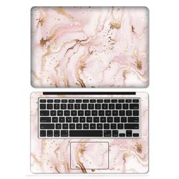Skins 2pcs marmeren laptop huidstickers HP dubbelzijdige cover art -sticker