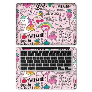 Skins Colorful Marble ordinateur portable PVC Stickers en vinyle Stickers doubles pour 14 15 15,6 16 17,3 pouces MacBook / Lenovo / HP / Asus / Acer / Dell