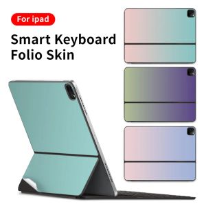 Skins Film voor 2020/2021/2022 iPad Pro6/5/4/3/3/2 Smart toetsenbord Folio Gradient Skin Sticker 11inch/12,9 inch Beschermende covertoetsenbord