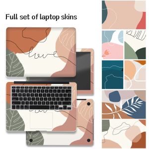 Skins ordinateur portable autocollants skins 4pc vinyle simple cutané case 133.3 