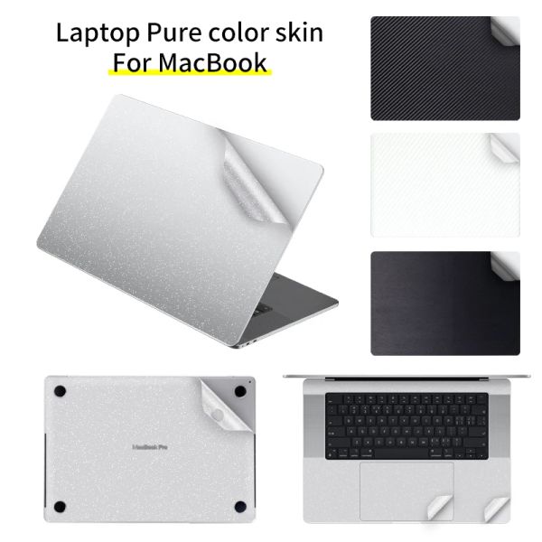 Skins Sticker Skin pour ordinateur portable pour 2022 MacBook Air13.6 M2 A2681 Couvoir de protection des couleurs solides Skins en vinyle Pro13.3 M1 A2338