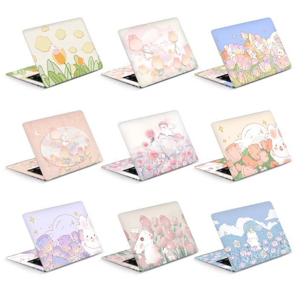 SKINS ordinateur portable Sinins autocollants linly peau belle couverture de lapin décale de dessin animé 12/13/15/17inch pour MacBook / Lenovo / HP / ACER Protection autocollant