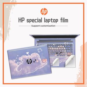 Skins laptop sticker skins toetsenbordstickers schattige cartoonomslag voor HP X360/14S DK/14S DQ/15 DA/Pavilion 14 15 PVC decoratieve stickers