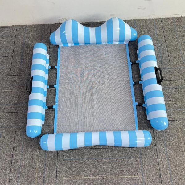 Jupe atable lit flottant nouveau couloir à eau inclinable inclinable piscine d'été plage pliable matelas pliable