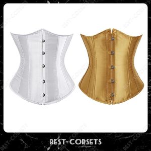 Rok Corset Underbust Top Sexy Vrouwen Taille Cincher Gothic Lingerie Vintage Vorm Lichaamsriem Plus Size Korsetten Groen Roze Zwart