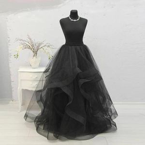 jupe élégante jupe en tulle en couches noires 2020 jupes longues en tulle